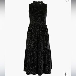 NWT J. Crew shimmer velvet sleeveless midi dress size 6, never worn, smoke free